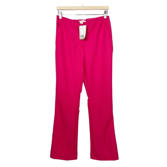H&M Pants & Jumpsuits Wide Leg Flared Pants By Hm Hot Pink Barbie